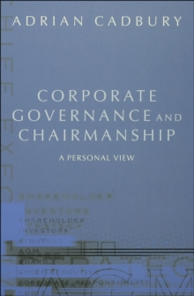 Corporate Governance and Chairmanship : A Personal View