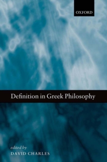 Definition in Greek Philosophy