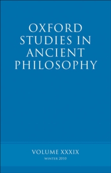 Oxford Studies in Ancient Philosophy volume 39