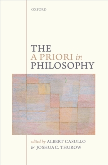 The A Priori in Philosophy