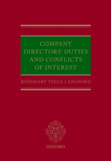 Company Directors' Duties and Conflicts of Interest