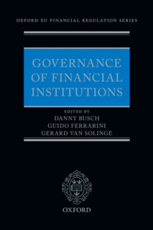 Governance of Financial Institutions