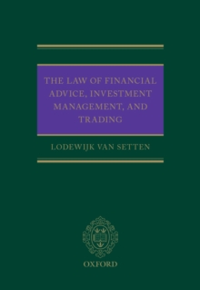 The Law of Financial Advice, Investment Management, and Trading