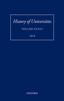 History of Universities : Volume XXXI / 1