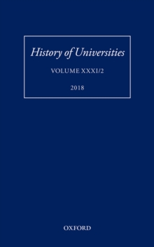 History of Universities : Volume XXXI / 2