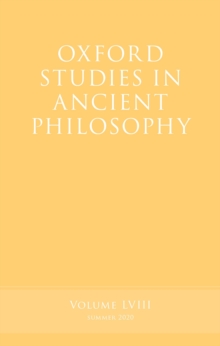 Oxford Studies in Ancient Philosophy, Volume 58