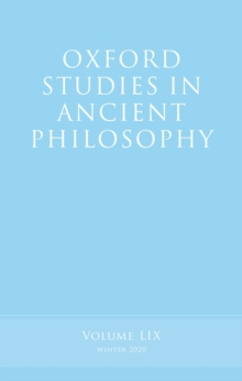 Oxford Studies in Ancient Philosophy, Volume 59