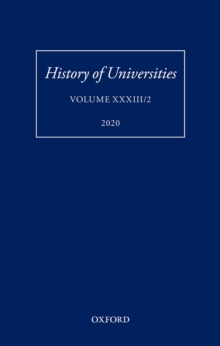 History of Universities Volume XXXIII/2