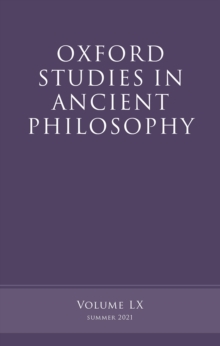 Oxford Studies in Ancient Philosophy, Volume 60