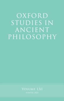 Oxford Studies in Ancient Philosophy, Volume 61