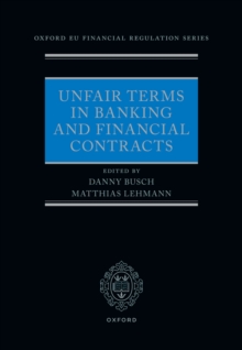 Unfair Terms in Banking and Financial Contracts