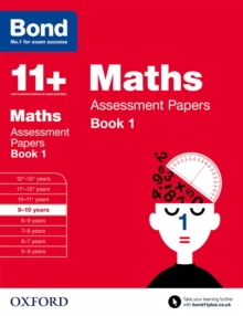 Bond 11+: Maths: Assessment Papers : 9-10 Years Book 1, Paperback Book Bond 11+: Maths: Assessment Papers : 9-10 Years Book 1, Paperback Book