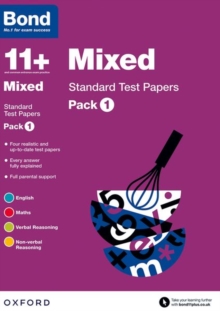Bond 11+: Mixed: Standard Test Papers : Pack 1, Paperback Book Bond 11+: Mixed: Standard Test Papers : Pack 1, Paperback Book