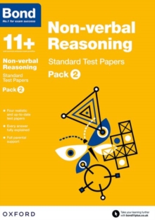 Bond 11+: Non-verbal Reasoning: Standard Test Papers : Pack 2, Paperback Book Bond 11+: Non-verbal Reasoning: Standard Test Papers : Pack 2, Paperback Book
