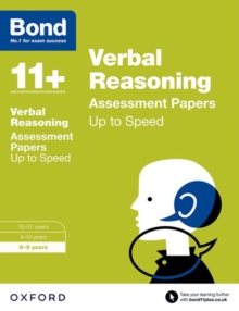 Bond 11+: Verbal Reasoning: Up to Speed Papers : 8-9 years