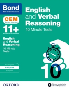 Bond 11+: English & Verbal Reasoning: CEM 10 Minute Tests : 9-10 years