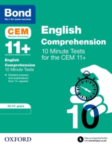 Bond 11+: CEM English Comprehension 10 Minute Tests: Ready for the 2024 exam : 10-11 Years