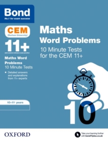 Bond 11+: CEM Maths Word Problems 10 Minute Tests: Ready for the 2024 exam : 10-11 Years