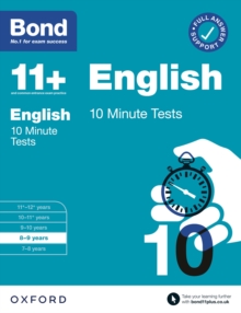 Bond 11+: Bond 11+ English 10 Minute Tests with Answer Support 8-9 years