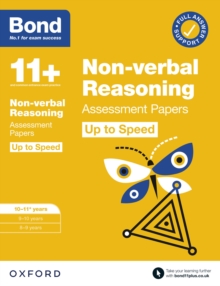 Bond 11+: Bond 11+ Non-verbal Reasoning Up to Speed Assessment Papers with Answer Support 10-11 years: Ready for the 2024 exam