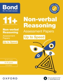 Bond 11+: Bond 11+ Non-verbal Reasoning Up to Speed Assessment Papers with Answer Support 9-10 Years