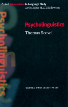 Psycholinguistics, Paperback Book Psycholinguistics, Paperback Book