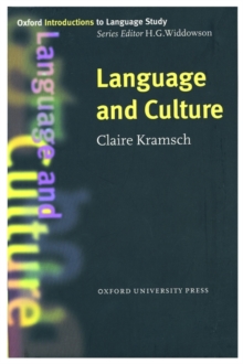 Language and Culture, Paperback Book Language and Culture, Paperback Book