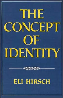 The Concept of Identity