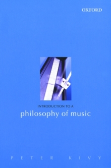 Introduction to a Philosophy of Music, Paperback / softback Book Introduction to a Philosophy of Music, Paperback / softback Book