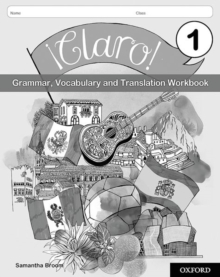 Claro! 1 Grammar Vocabulary And Translation Workbook (Pack Of 8)