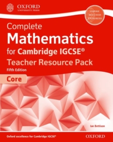Complete Mathematics for Cambridge IGCSE (R) Teacher Resource Pack (Core), Mixed media product Book Complete Mathematics for Cambridge IGCSE (R) Teacher Resource Pack (Core), Mixed media product Book