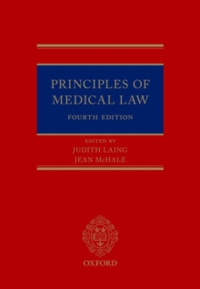 Principles of Medical Law, Hardback Book Principles of Medical Law, Hardback Book