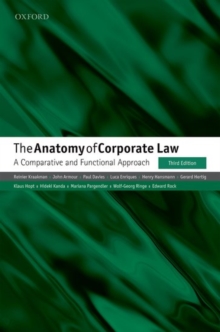 The Anatomy of Corporate Law : A Comparative and Functional Approach, Hardback Book The Anatomy of Corporate Law : A Comparative and Functional Approach, Hardback Book