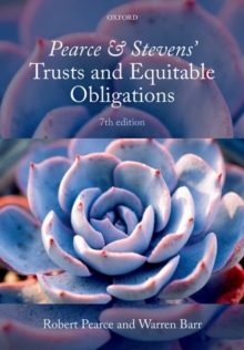 Pearce & Stevens' Trusts and Equitable Obligations, Paperback / softback Book Pearce & Stevens' Trusts and Equitable Obligations, Paperback / softback Book