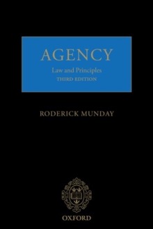 Agency : Law and Principles, Paperback Book Agency : Law and Principles, Paperback Book