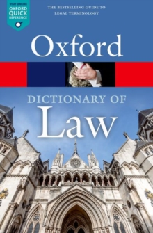 A Dictionary of Law, Paperback / softback Book A Dictionary of Law, Paperback / softback Book
