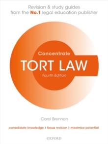 Tort Law Concentrate : Law Revision and Study Guide, Paperback Book Tort Law Concentrate : Law Revision and Study Guide, Paperback Book