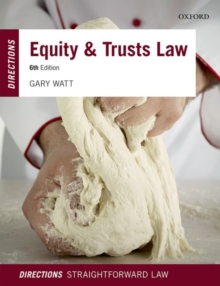 Equity & Trusts Law Directions, Paperback / softback Book Equity & Trusts Law Directions, Paperback / softback Book