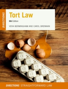 Tort Law Directions, Paperback / softback Book Tort Law Directions, Paperback / softback Book