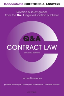 Concentrate Questions and Answers Contract Law : Law Q&A Revision and Study Guide, Paperback / softback Book Concentrate Questions and Answers Contract Law : Law Q&A Revision and Study Guide, Paperback / softback Book
