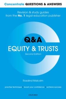 Concentrate Questions and Answers Equity and Trusts : Law Q&A Revision and Study Guide, Paperback / softback Book Concentrate Questions and Answers Equity and Trusts : Law Q&A Revision and Study Guide, Paperback / softback Book