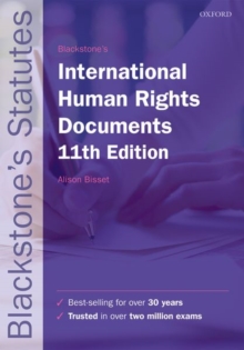 Blackstone's International Human Rights Documents, Paperback / softback Book Blackstone's International Human Rights Documents, Paperback / softback Book