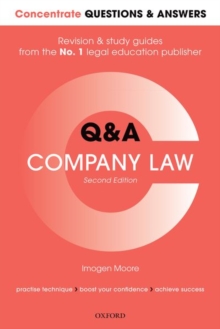 Concentrate Questions and Answers Company Law : Law Q&A Revision and Study Guide, Paperback / softback Book Concentrate Questions and Answers Company Law : Law Q&A Revision and Study Guide, Paperback / softback Book