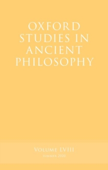 Oxford Studies in Ancient Philosophy, Volume 58