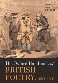 The Oxford Handbook Of British Poetry, 1660-1800