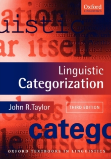 Linguistic Categorization, Paperback Book Linguistic Categorization, Paperback Book