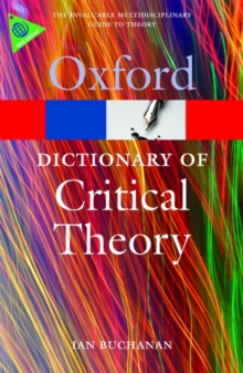 A Dictionary of Critical Theory, Paperback Book A Dictionary of Critical Theory, Paperback Book