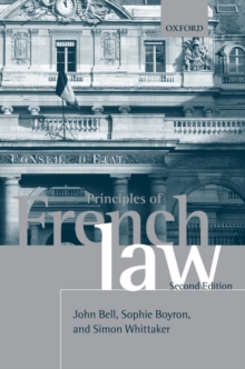 Principles of French Law, Paperback / softback Book Principles of French Law, Paperback / softback Book