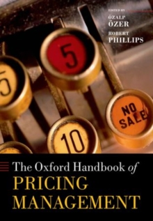 The Oxford Handbook of Pricing Management, Hardback Book The Oxford Handbook of Pricing Management, Hardback Book