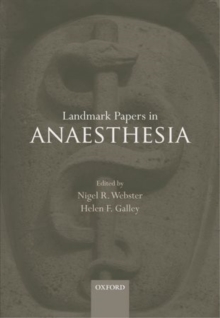 Landmark Papers in Anaesthesia, Hardback Book Landmark Papers in Anaesthesia, Hardback Book